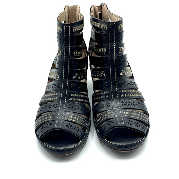 Pikolinos Java Leather Heels Sandals - Picture 9 of 12